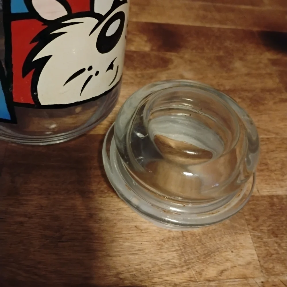 Anchor Hocking Vintage 90s Looney Tunes  Glass Jar with Lid